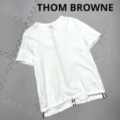 専用THOM BROWNE 半袖Tシャツ ホワイト　 ロゴ トリコロール L THOM BROWNE【美品】半袖 Tシャツ 白 トリコロール L位 メンズ - メルカリ