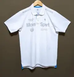 【美品】DESCENTE Move Sport ドライメッシュ 半袖 ポロシャツ