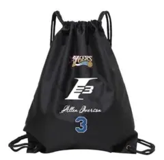 【アイバーソン ナップサック 】ブラック 黒 NBA 防水