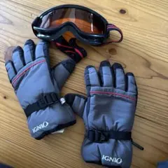 IGNIO スキーグローブ グレー　ジュニア
