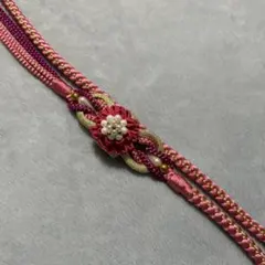 振袖用帯締め ピンク系　正絹
