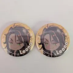 ツイステ　レオナ　ブレイジングジュエル　ミニ缶バッジ　2点セット