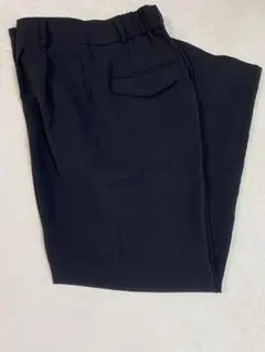 新品 シップス 洗える ジョーゼットテーパード パンツ ブラック 日本製