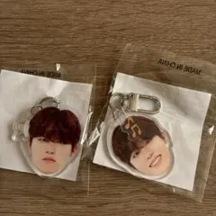 TREASURE 喜怒哀楽 顔アクキー　ジョンウ 楽 怒　2個セット　新品未開封