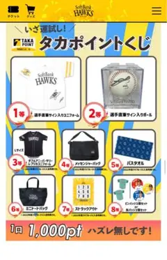 ソフトバンクホークス★ストラックアウト 2023年クラブホークス
