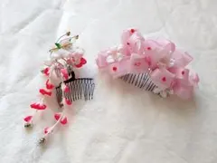 和装髪飾り かんざし 2点セット