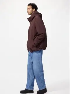 UNIQLO/ユニクロ　 ワイドストレートジーンズ　デニムパンツ　28インチ