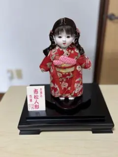 市松人形 花柄 黒髪 約45cm 市松人形 花柄着物 黒髪 飾り市松 43cm - メルカリ
