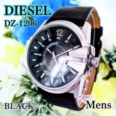美品 DIESELディーゼル メンズ腕時計ダークグレー マスターチーフ 箱付き