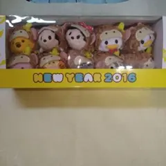 2016年 ディズニー　猿•申 ツムツム　キャラクターぬいぐるみセット