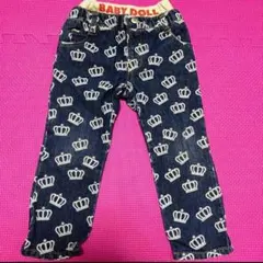 BABY DOLL ベビードール デニム ズボン パンツ 総柄