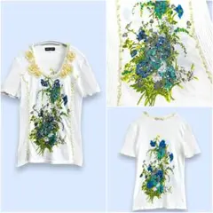 【SUPER BEAUTY】スーパービューティー スパンコール カットソーのサムネイル