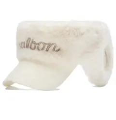超美品！　希少！　malbongolf ファー付きバイザー 2026年最新】Malbon Golf ゴルフ レディース バイザーの人気アイテム