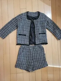 ツイードジャケットとショートパンツセット 120cm　入学式