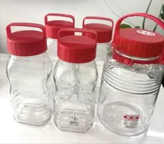 石塚硝子　貯蔵びん5本セットのサムネイル