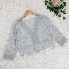 【NICE CLAUP】 F  刺繍レースコットンシアーガーディアン