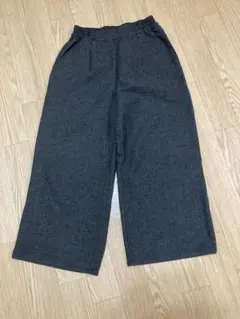 【美品】zootie ズーティ　ツイード　ガウチョパンツ　グレー