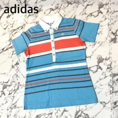 完売必至☆adidasアディダス　ゴルフ　半袖ポロシャツ　ゴルフウェア　ボーダー
