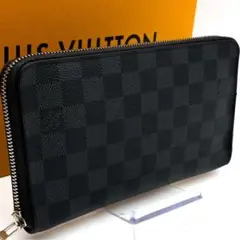 【極美品】ルイヴィトン ダミエグラフィット ジッピーオーガナイザー 長財布 黒