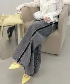 サイドラインワイドデニムパンツ FRAY I.Dのサムネイル