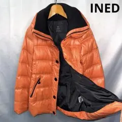 【美品】INED イネド ダウンジャケット　オレンジ　Y2Kのサムネイル