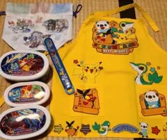 ポケットモンスター　お弁当箱、お箸セット、巾着袋、エプロン　まとめ売りのサムネイル