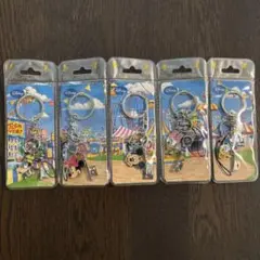 香港ディズニーランド　キーホルダー5個