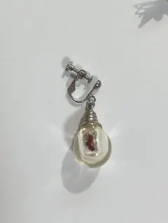 豆電球 ライト イヤリング ネジバネ式 片耳のみ