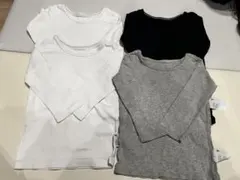 【4枚セット】ユニクロ コットンフライスインナーT 長袖 90cm