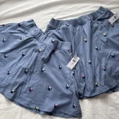 gap 姉妹セット　ミニーマウス ショートスカートパンツ 130cm 150㎝