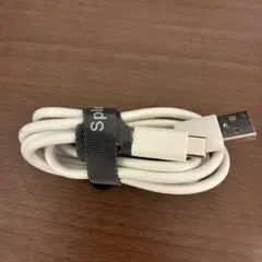 ホワイト USB-A to USB-Cケーブル 1m