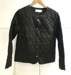 ショコラフィネローブ キルトノーカラーブルゾン　72241030N03S