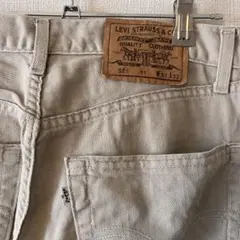LEVI'S】リーバイス 551Z ヒッコリーストライプデニムパンツ BIGE