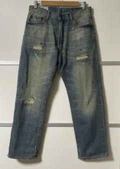 Vintage 00s アバクロ デニムパンツ 加工 泥 ユーズドカートコバーン 