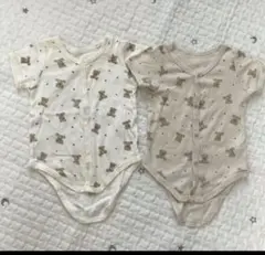 ベビーロンパース　くまロンパース　２枚セット 70