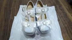 しまむら 眞白ありす パンプス Sサイズ サックス 水色のサムネイル