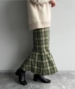 LOWRYS FARM チェックマーメイドスカート