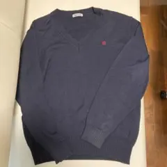 JACOWAネイビー Vネックセーター