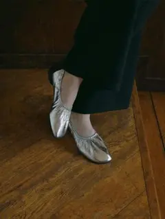 SHISEI GATHER BALLET_METALIC / SILVER