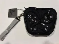 【新品未使用】アナスイ　ANASUI ポーチ　スパンコール　蝶　黒　花のサムネイル