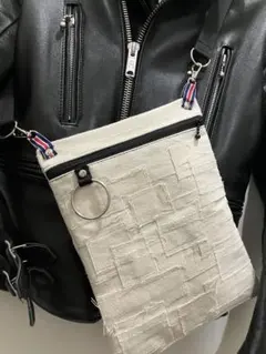 GlyPhS punkrockクラストパッチワーク トート バッグバムフラップ付
