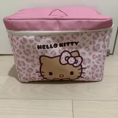 Hello Kitty ピンク ヒョウ柄 収納ボックス