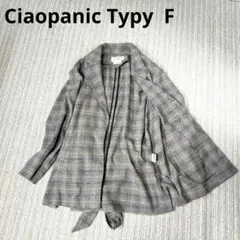Ciaopanic Typy チェック柄 テーラードジャケット ウエストベルトのサムネイル