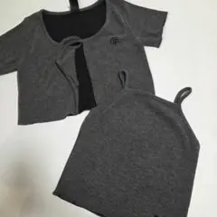 muahmuah 韓国ブランド　 カーディガン&インナーキャミセットのサムネイル