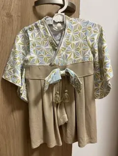 mocmof 袴ロンパース 70cm イエロー