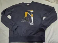 Printstar イラストスウェット L ネイビー