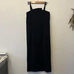 mir..×hichonコラボ　ブラック キャミソール ロングワンピース
