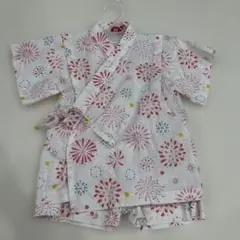 花火模様の甚平(~95cm)