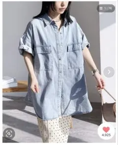 reca 半袖デニムシャツのサムネイル