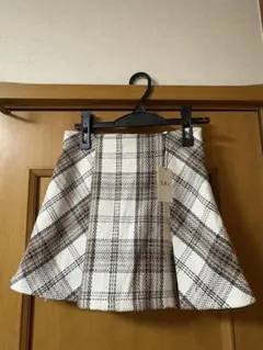 GRL インパン 裏地付き チェック柄 プリーツスカート tu963